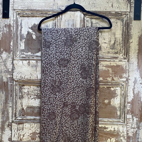 Floral Animal Print Wrap/Scarf, OS - Picture 2 of 8